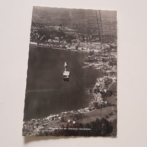 AK Gmunden mit der Grünberg-Gondelbahn.