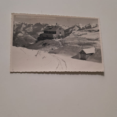 AK Kranabethsattel im Höllengebirge mit Schutzhaus. Alpenverein.
