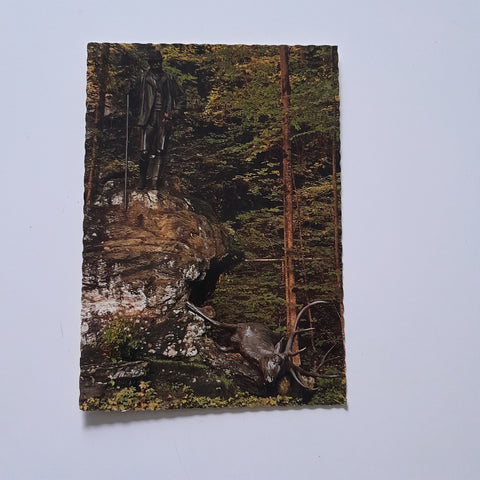 AK Bad Ischl. Jagdstandbild Kaiser Franz Josefs I.