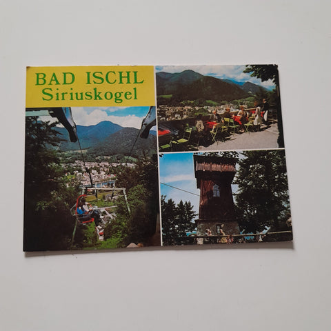 AK Bad Ischl. Siriuskogel-Sessellift.