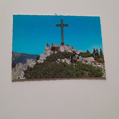 AK Am Gipfelkreuz der Katrin. Bad Ischl.