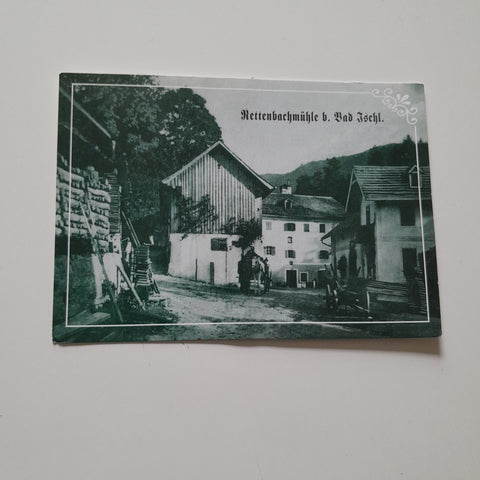 Reprint-AK Gasthaus Rettenbachmühle Friedrich und Christine Vierthaler. Bad Ischl. Hinterstein 6.