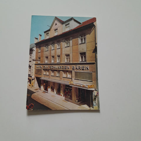 AK Linz. Hotel zum schwarzen Bären. Herrenstraße 9. Das Geburtshaus Richard Taubers.
