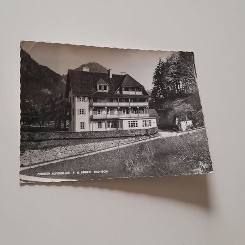 AK Bad Ischl. Pension Alpenblick. F.B. Erber.