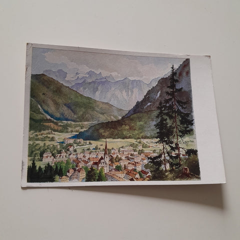 AK Bad Ischl mit Dachstein.