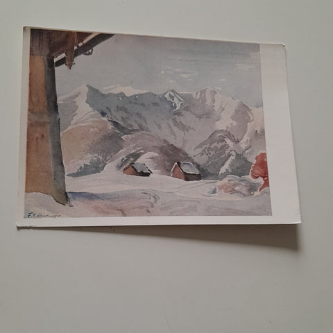 AK Ischler Wintermärchen. Oberösterr. Motive nach Aquarellen von F.X. Weidinger.