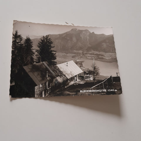 AK Bleckwandhütte. Gschwendt (Strobl), Naturfreunde Bad Ischl.