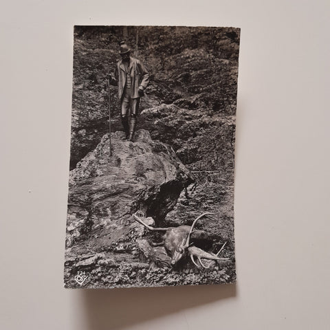 AK Bad Ischl. Jagdstandbild Kaiser Franz Josefs.