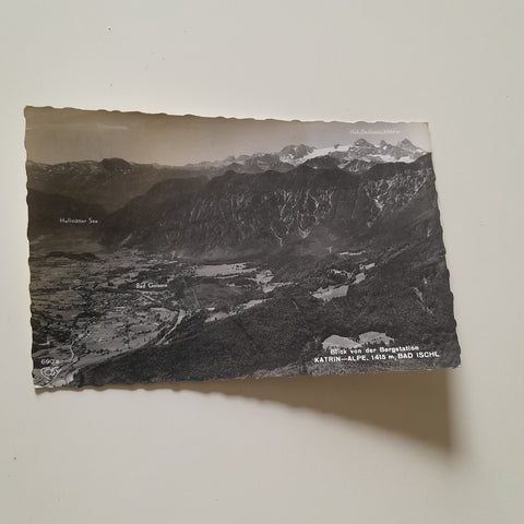 AK Blick von der Bergstation Katrin-Alpe. Bad Ischl.