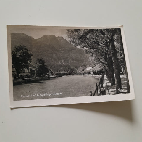 AK Bad Ischl. Uferpromenade.