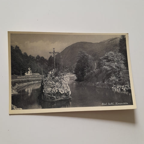 AK Bad Ischl, Kreuzstein (1936)