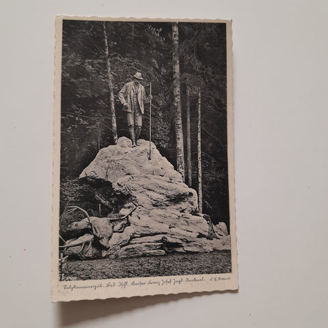 AK Bad Ischl. Kaiser Franz Josef Jagddenkmal. (1939)