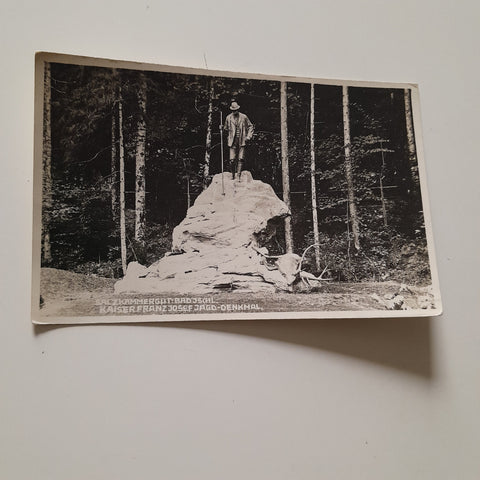 AK Bad Ischl. Kaiser Franz Josef Jagd-Denkmal.