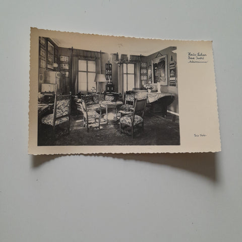 AK Bad Ischl. Haus Lehar. Arbeitszimmer.