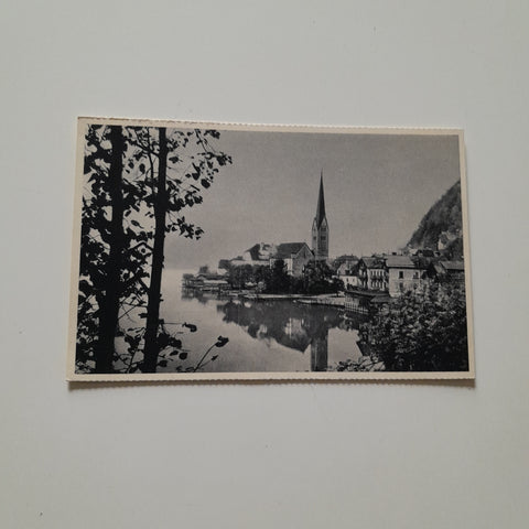 AK Hallstatt. Wiener Jugendhilfswerk KIndererholungsheim Sulzbach-Ischl. Ausflug nach Hallstatt.