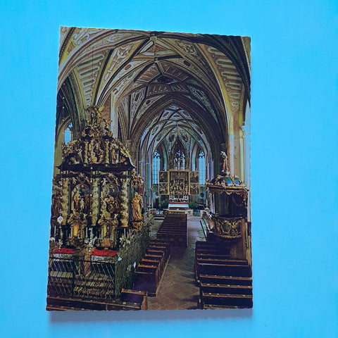 AK St. Wolfgang am See. Kirchenschiff. Pacher-Altar.