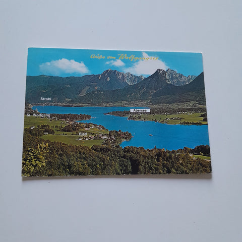 AK Grüße vom Wolfgangsee.