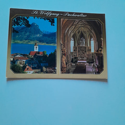 AK St. Wolfgang. Wallfahrtskirche. Pacheraltar.