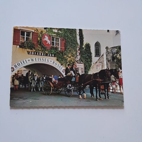 AK St. Wolfgang. Hotel Weißes Rößl mit Rößlbogen.