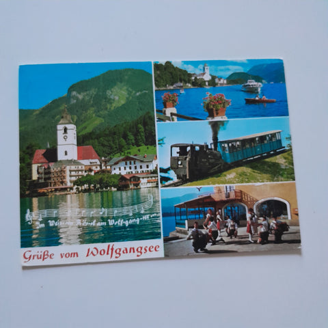 AK Grüße vom Wolfgangsee.