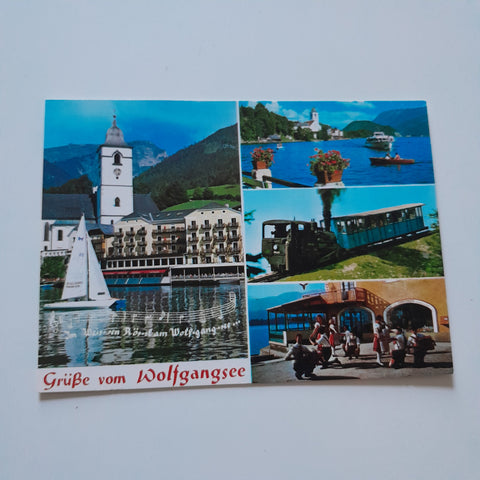 AK Grüße vom Wolfgangsee.