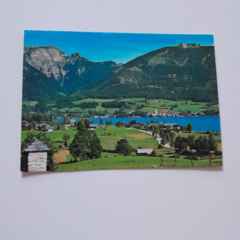 AK Blick auf St. Wolfgang mit Wolfgangsee.