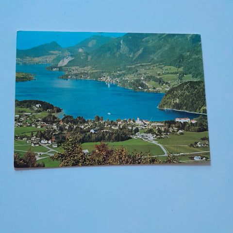 AK Der Wolfgangsee mit Strobl/St. Wolfgang.