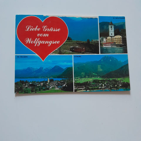 AK Liebe Grüße vom Wolfgangsee.