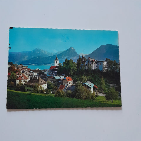 AK St. Wolfgang mit Schloß Eibenstein.