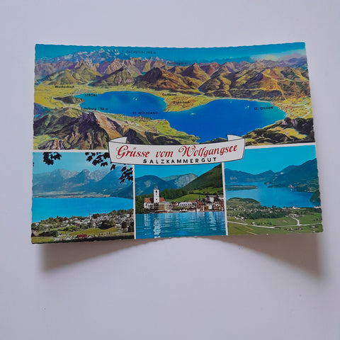 AK Grüße vom Wolfgangsee.