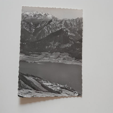 AK St. Wolfgang mit Sparber, Rinnkogel u. Hoher Dachstein.