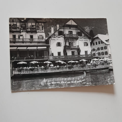 AK St. Wolfgang. Hotel Pension Weißes Rössl.