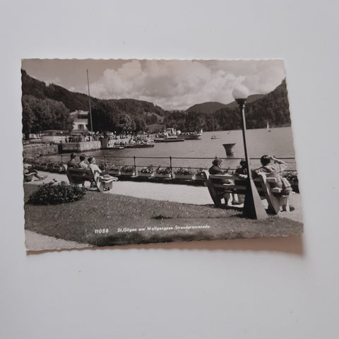 AK St. Gilgen am Wolfgangsee. Strandpromenade.