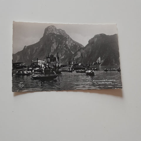 AK Fronleichnam-Prozession in Traunkirchen.