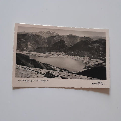 AK Der Wolfgangsee und Dachstein.