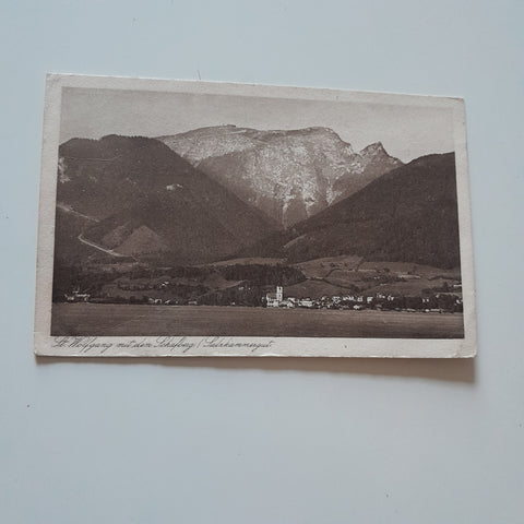 AK St. Wolfgang mit dem Schafberg.