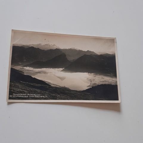AK Schafberg - Rundblick St. Wolfgangsee und Dachstein.