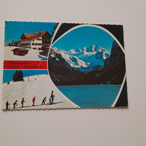 AK Skiparadies Gosau-Dachstein. Skilifte beim Gablonzerhaus.