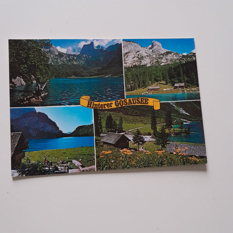 AK Hinterer Gosausee mit Holzmeisteralm.