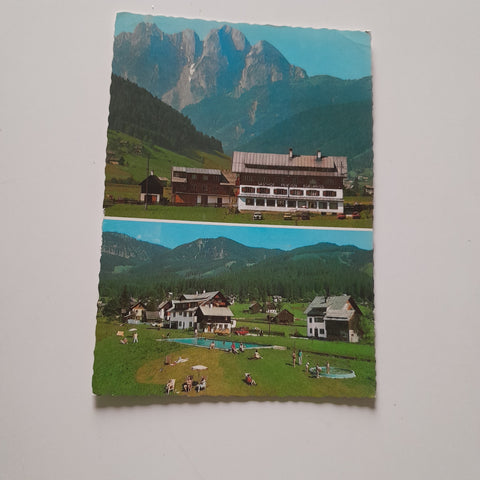 AK Gosau am Dachstein. Gasthof Edelweiss. Besitzer Hans Egger.