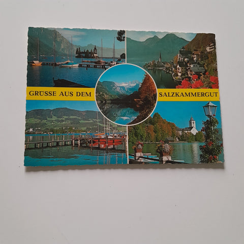AK Grüsse aus de Salzkammergut.