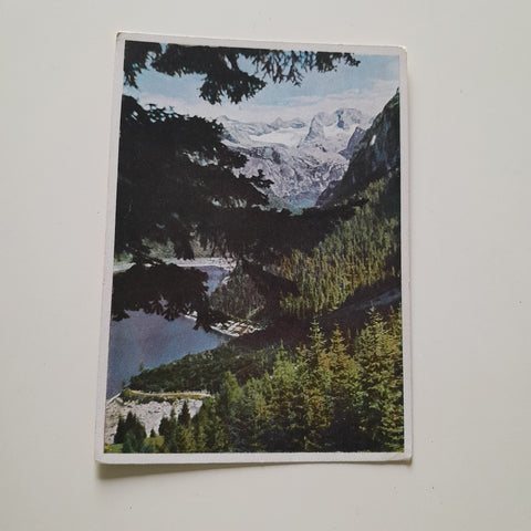 AK Blick vom Gosausee auf den Dachstein.