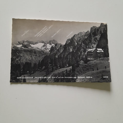 AK Gablonzerhaus Dachsteinblick auf der Zwieselalm. (1958)