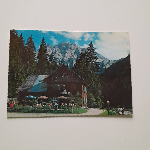 AK Hetzau, Almtalerhaus. Blick gegen Schermberg.