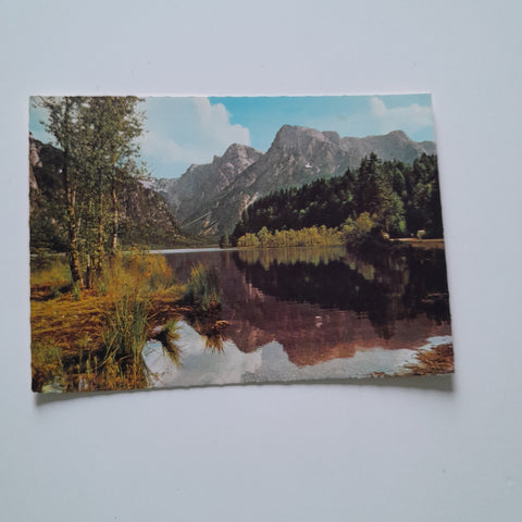 AK Almsee mit dem Toten Gebirge. Grünau im Almtal.
