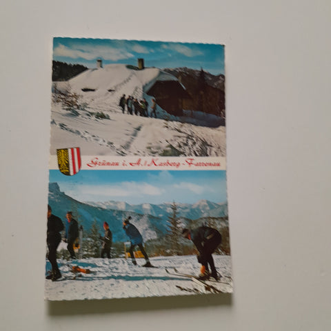 AK Grünau im Almtal. Kasberg - Farrenau.