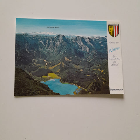 AK Grüsse aus Almsee bei Grünau im Almtal.