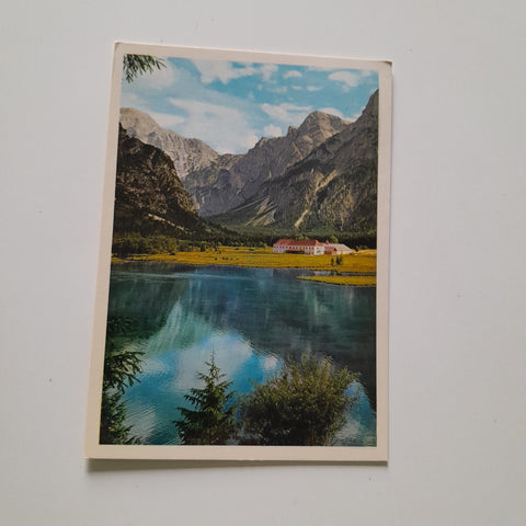 AK Grünau im Almtal. Gasthof Seehaus. Hermine und Christina Geishüttner.