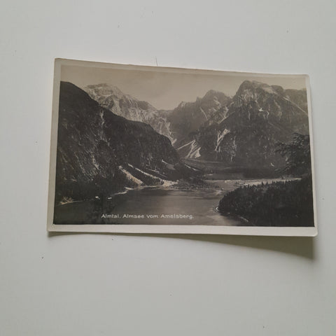 AK Almtal. Almsee vom Ameisberg. (1933)