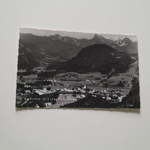 AK Grünau mit Falkenmauer.